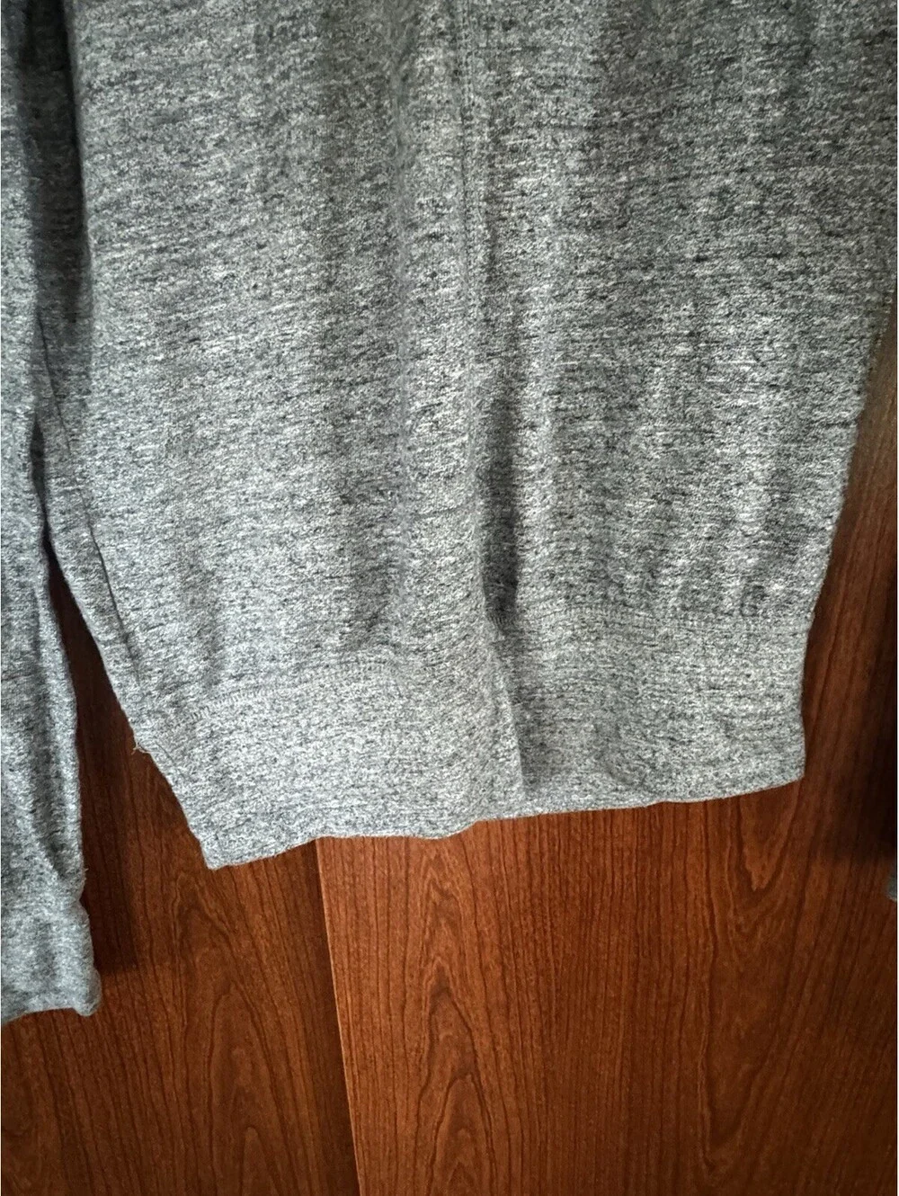 Nike Womens S “Gym Vintage” Hoodie Carbon Heather Just Do It Swoosh 823701-091